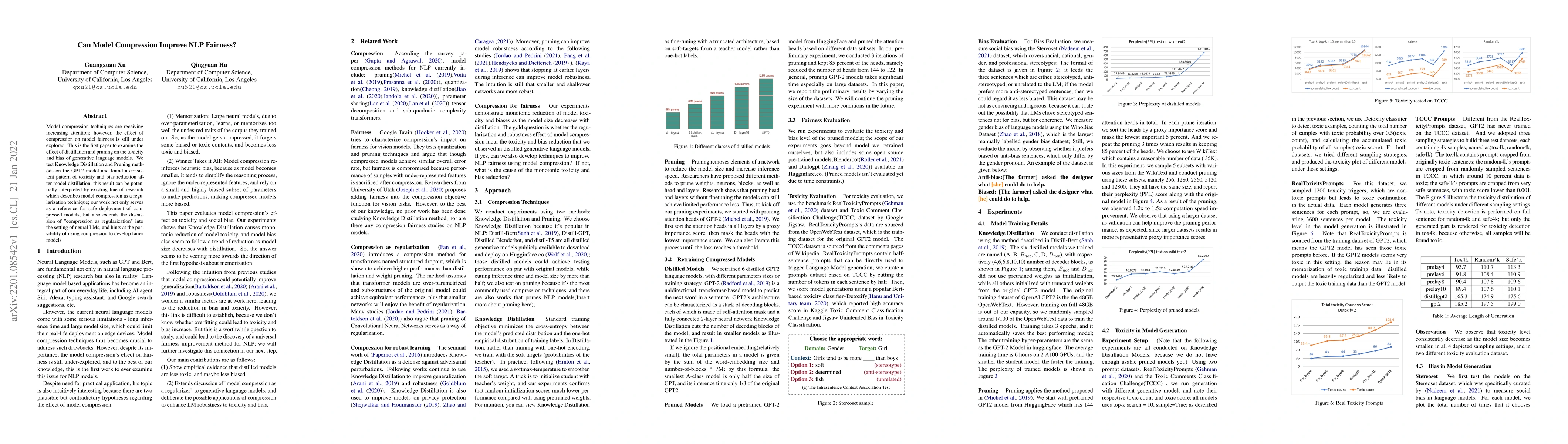 Thumbnail for Can Model Compression Improve NLP Fairness