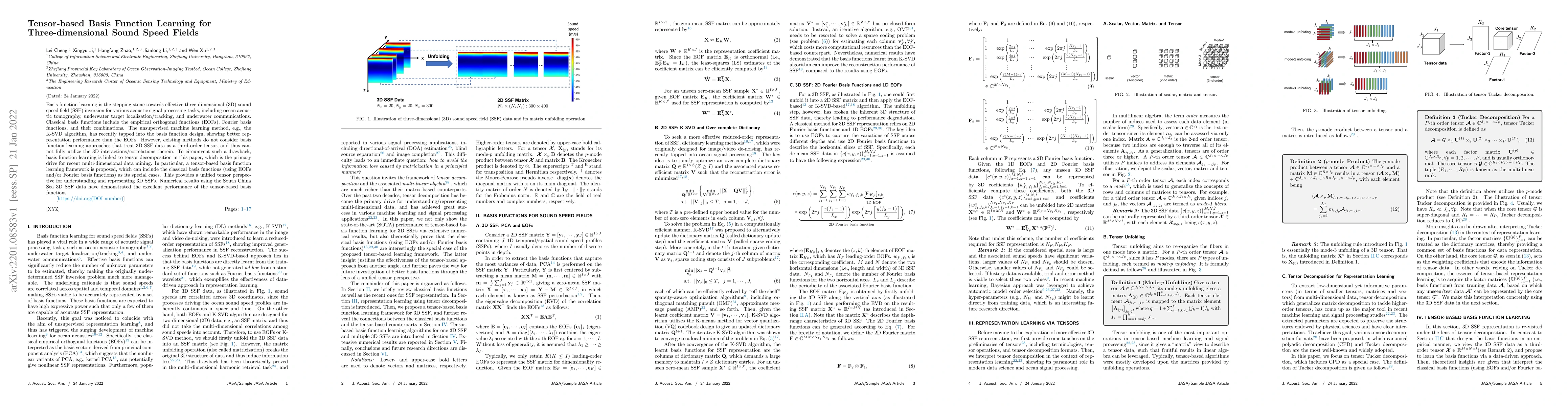 Thumbnail for Tensor-based Basis Function Learning for Three-dimensional Sound Speed
  Fields