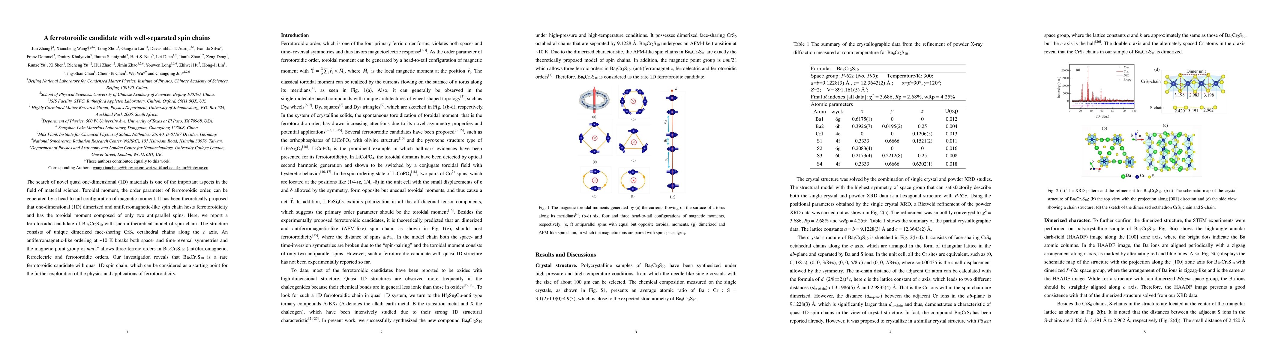 Thumbnail for A ferrotoroidic candidate with well-separated spin chains