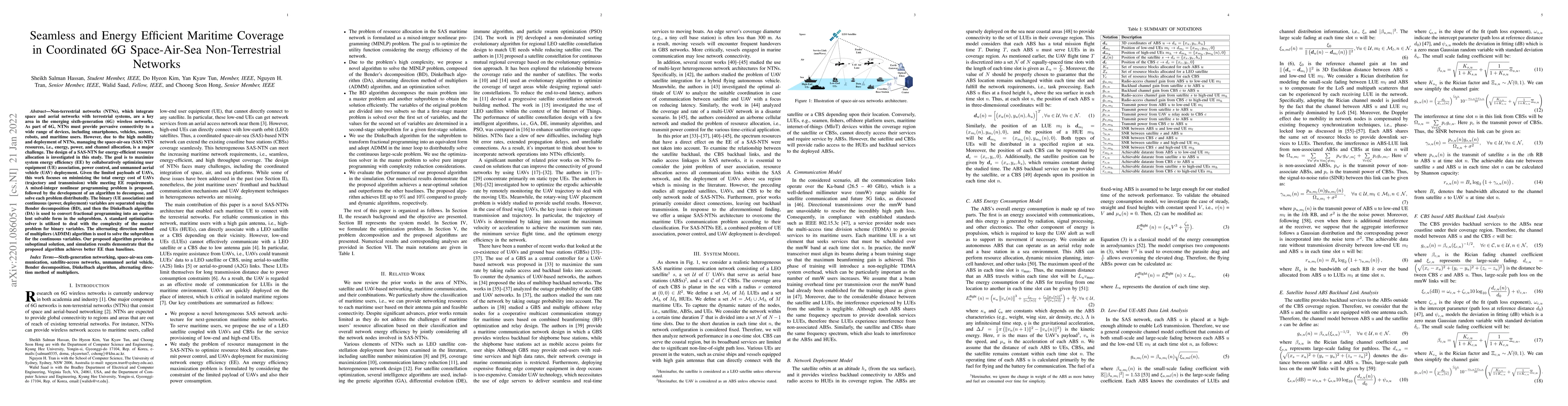 Thumbnail for Seamless and Energy Efficient Maritime Coverage in Coordinated 6G
  Space-Air-Sea Non-Terrestrial Networks