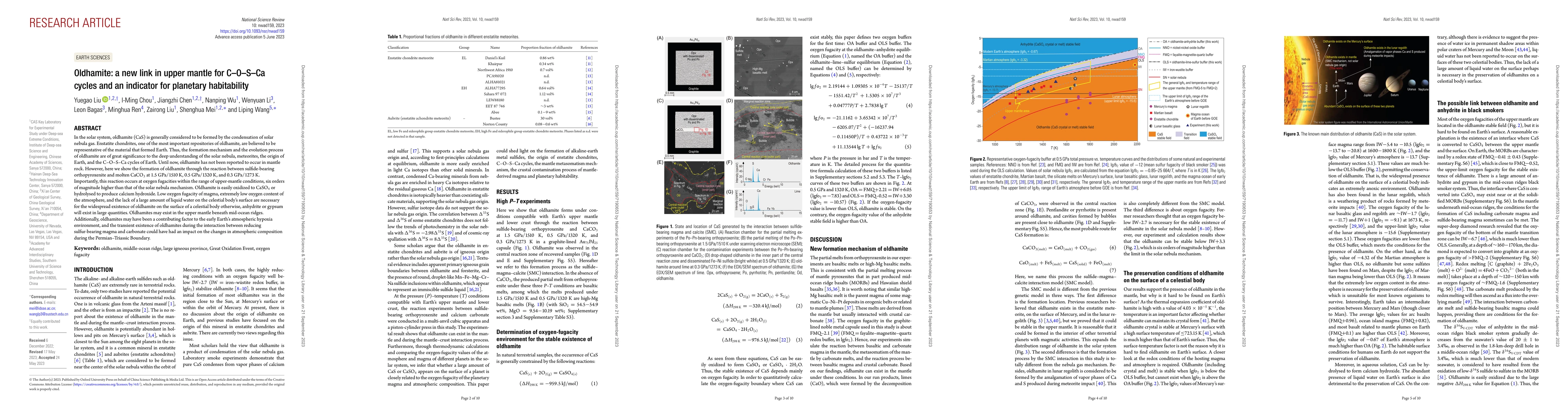 Thumbnail for Oldhamite: a new link in mantle for C-O-S-Ca cycles and an indicator for
  planetary habitability