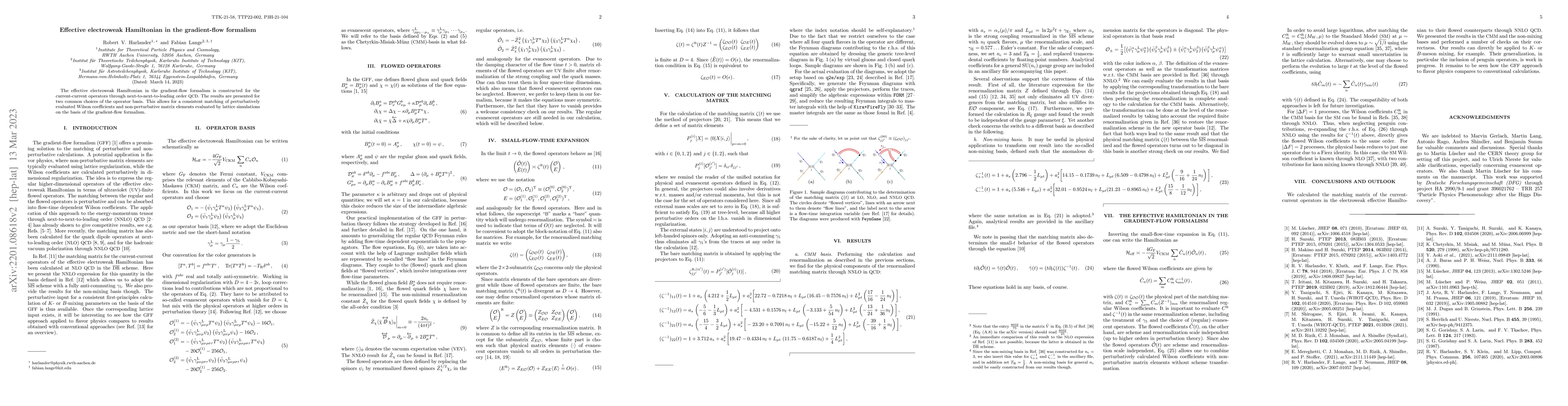Thumbnail for Effective electroweak Hamiltonian in the gradient-flow formalism
