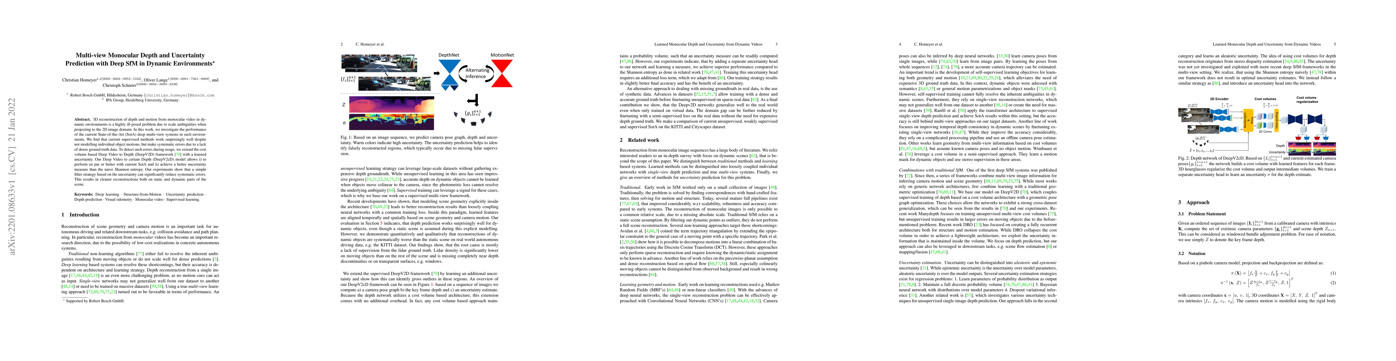 Thumbnail for Multi-view Monocular Depth and Uncertainty Prediction with Deep SfM in
  Dynamic Environments