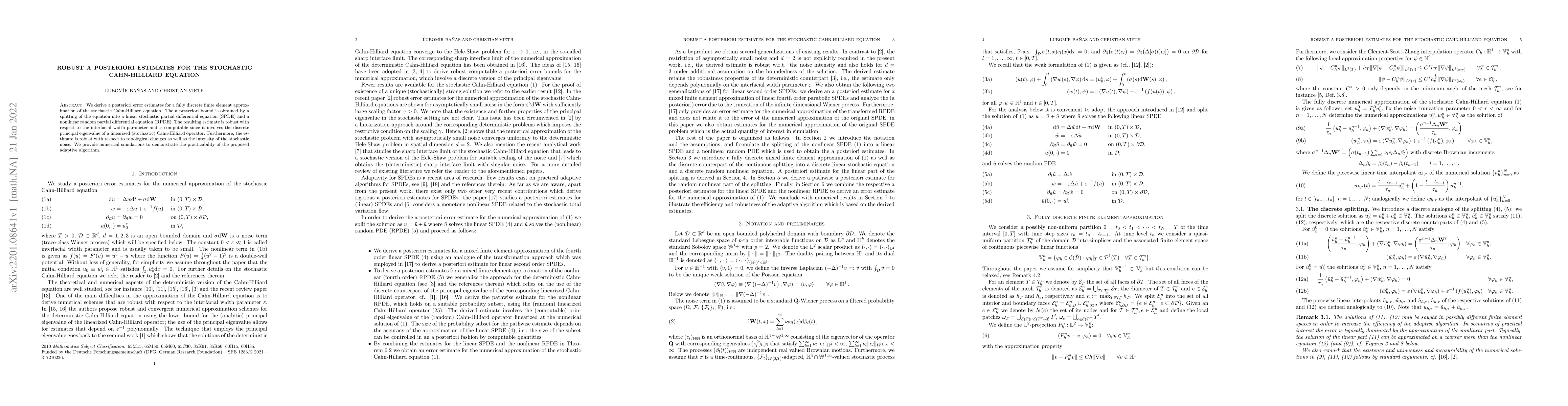 Thumbnail for Robust a posteriori estimates for the stochastic Cahn-Hilliard equation
