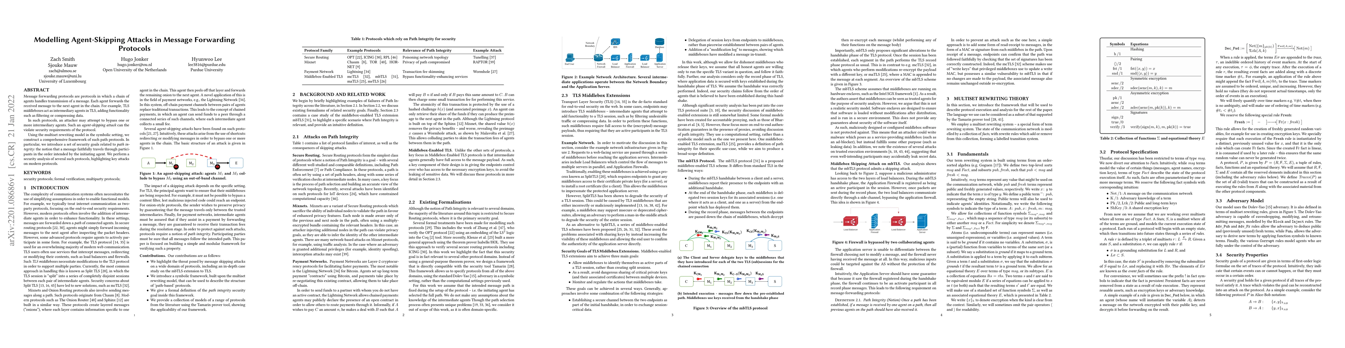 Thumbnail for Modelling Agent-Skipping Attacks in Message Forwarding Protocols