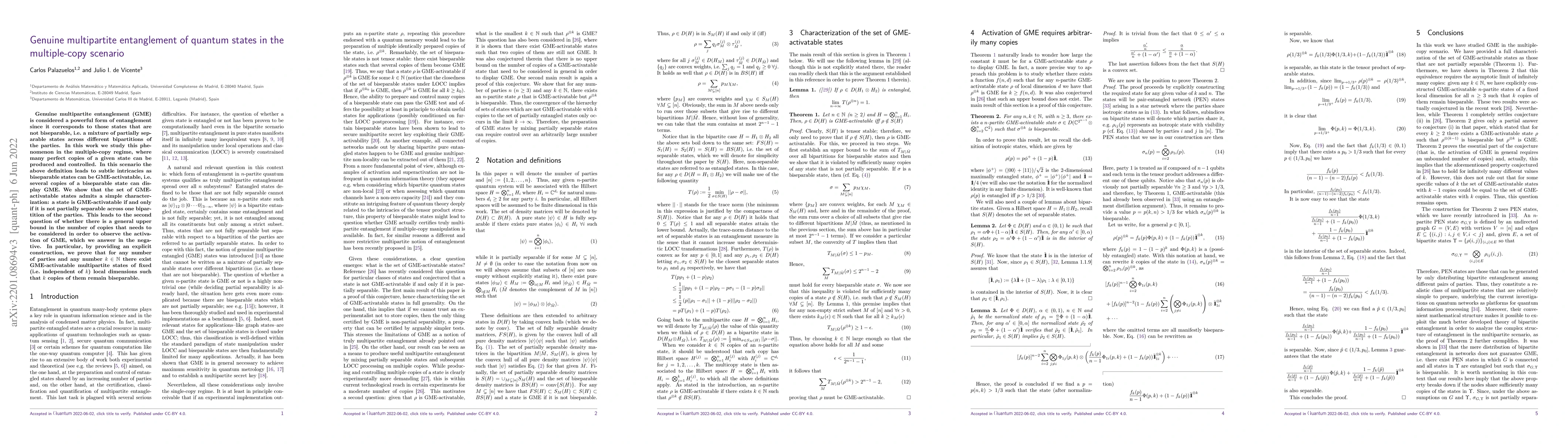 Thumbnail for Genuine multipartite entanglement of quantum states in the multiple-copy
  scenario