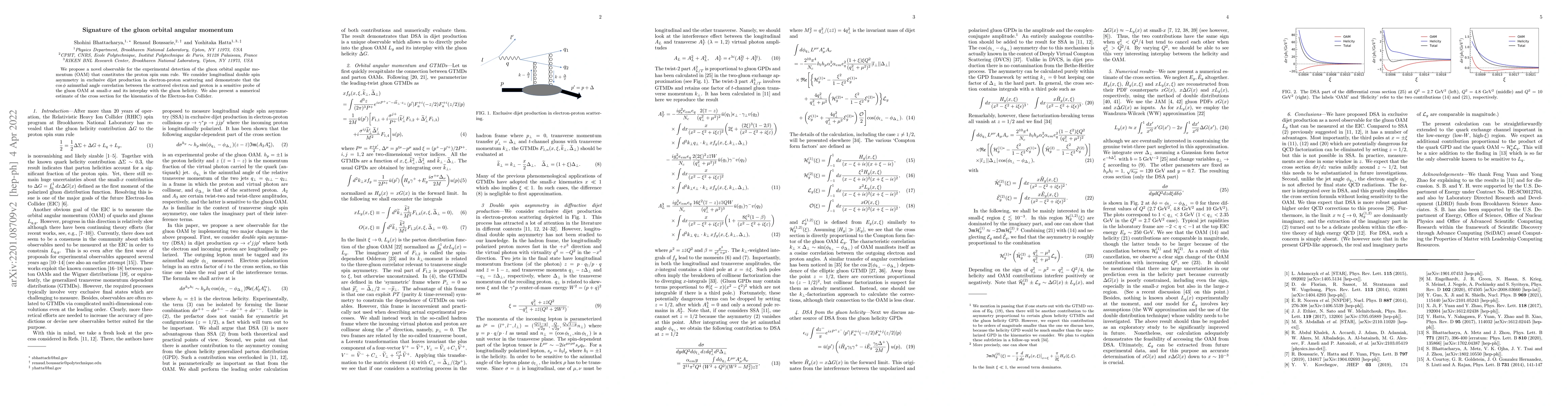 Thumbnail for Signature of the gluon orbital angular momentum