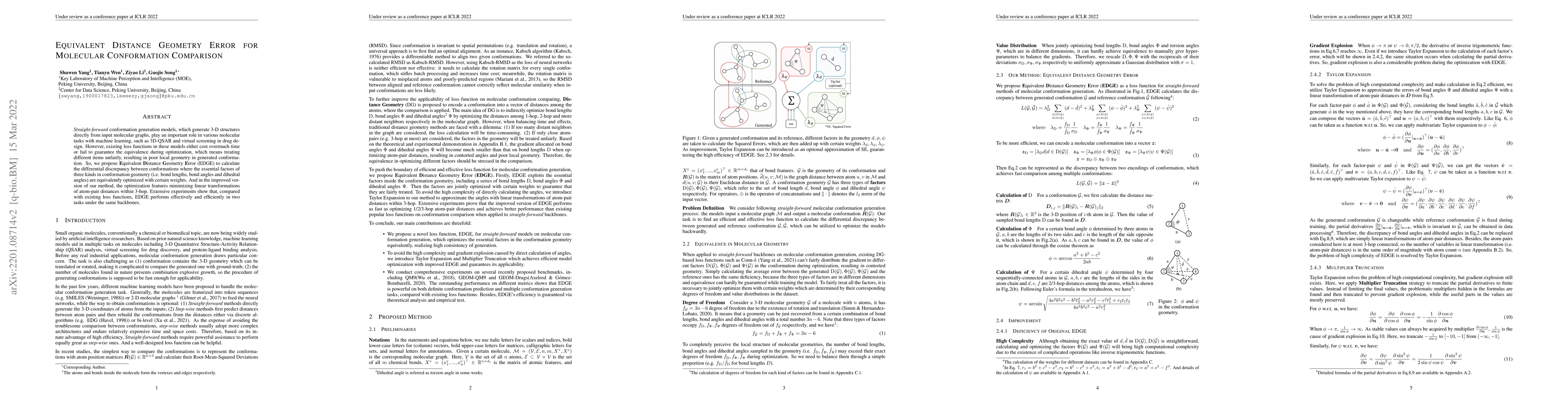 Thumbnail for Equivalent Distance Geometry Error for Molecular Conformation Comparison