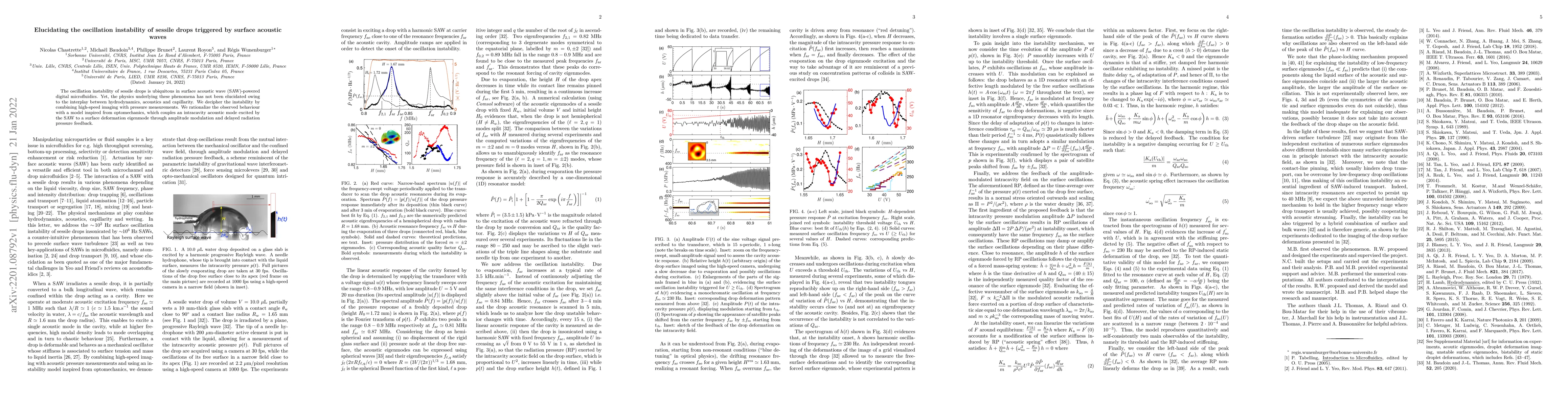 Thumbnail for Elucidating the oscillation instability of sessile drops triggered by
  surface acoustic waves