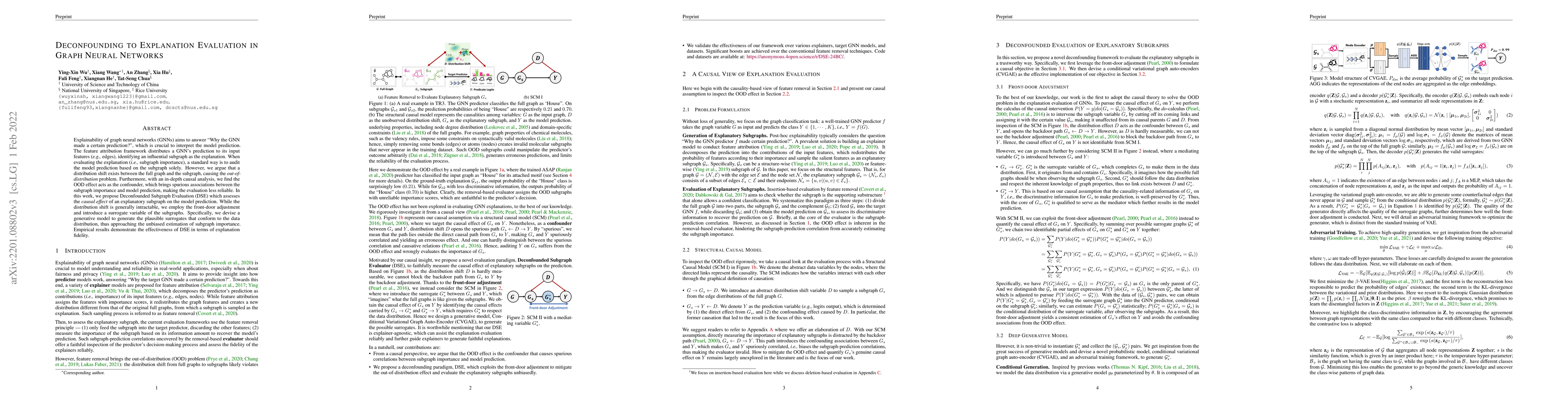 Thumbnail for Deconfounding to Explanation Evaluation in Graph Neural Networks