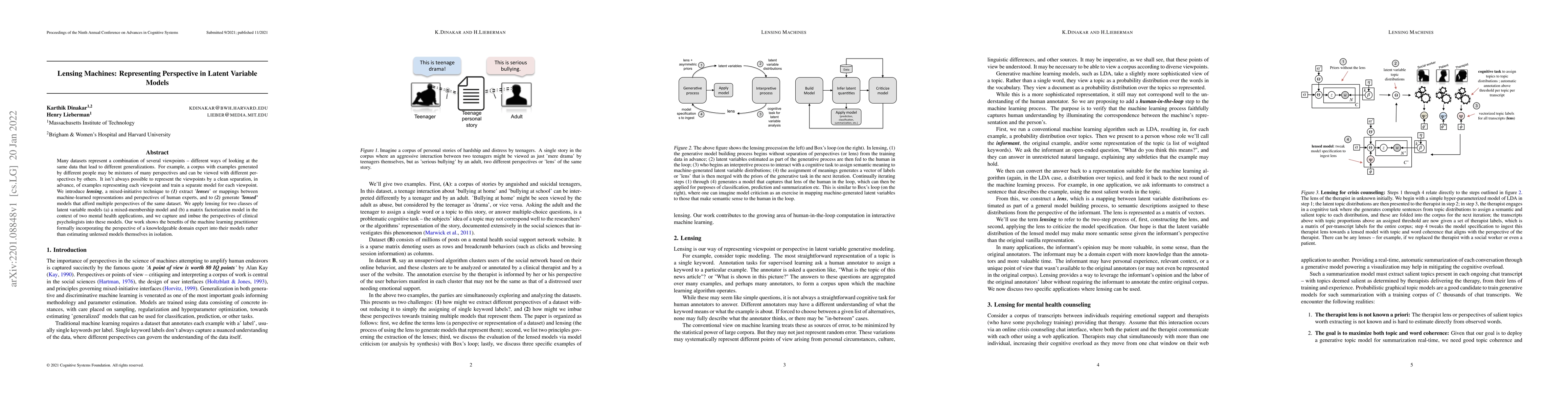 Thumbnail for Lensing Machines: Representing Perspective in Latent Variable Models