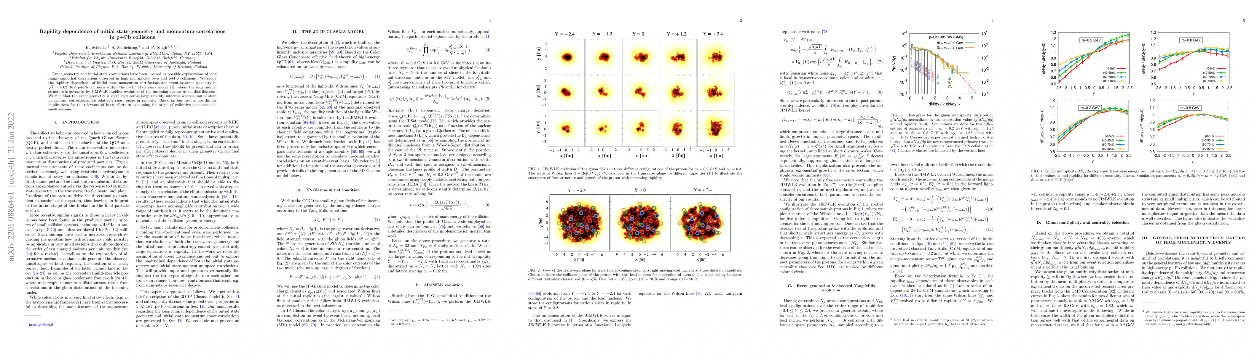 Thumbnail for Rapidity dependence of initial state geometry and momentum correlations
  in p+Pb collisions