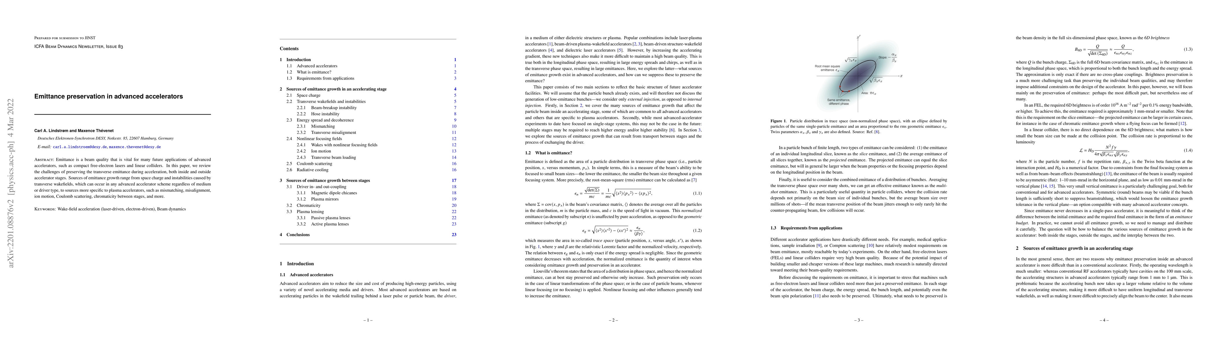 Thumbnail for Emittance preservation in advanced accelerators