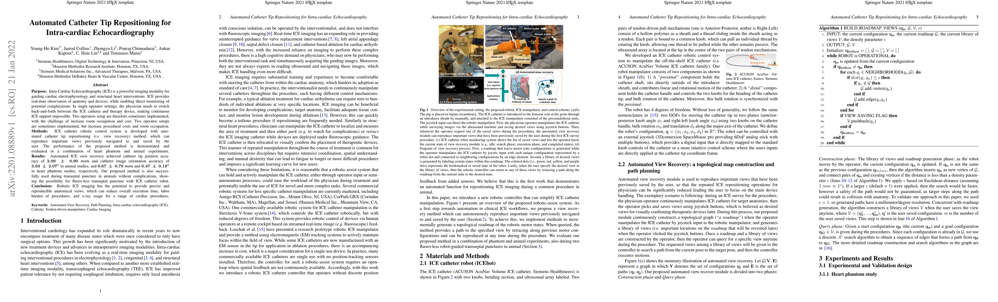 Thumbnail for Automated Catheter Tip Repositioning for Intra-cardiac Echocardiography
