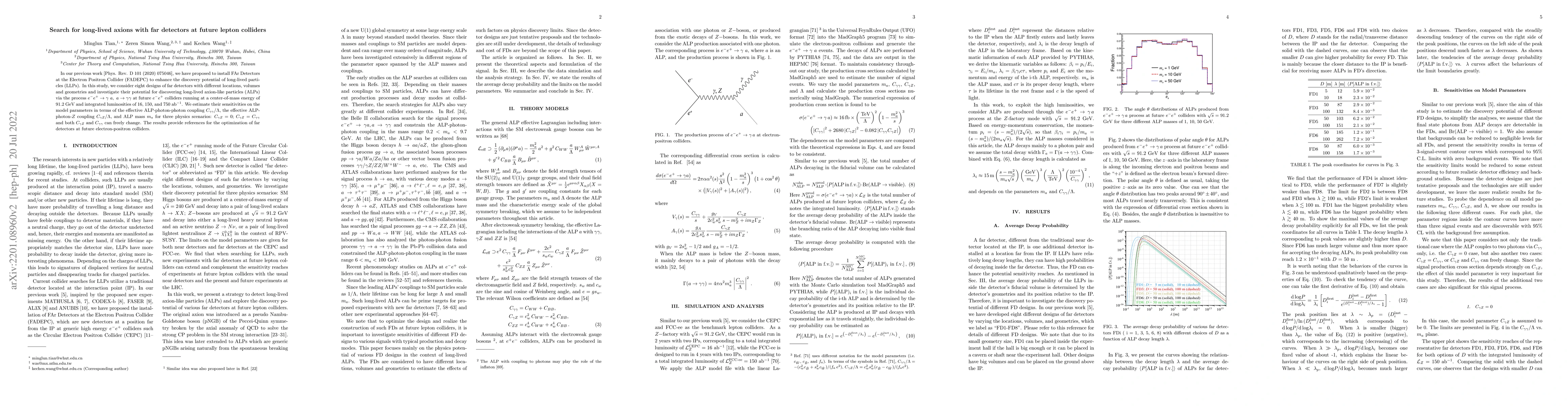 Thumbnail for Search for long-lived axions with far detectors at future lepton
  colliders