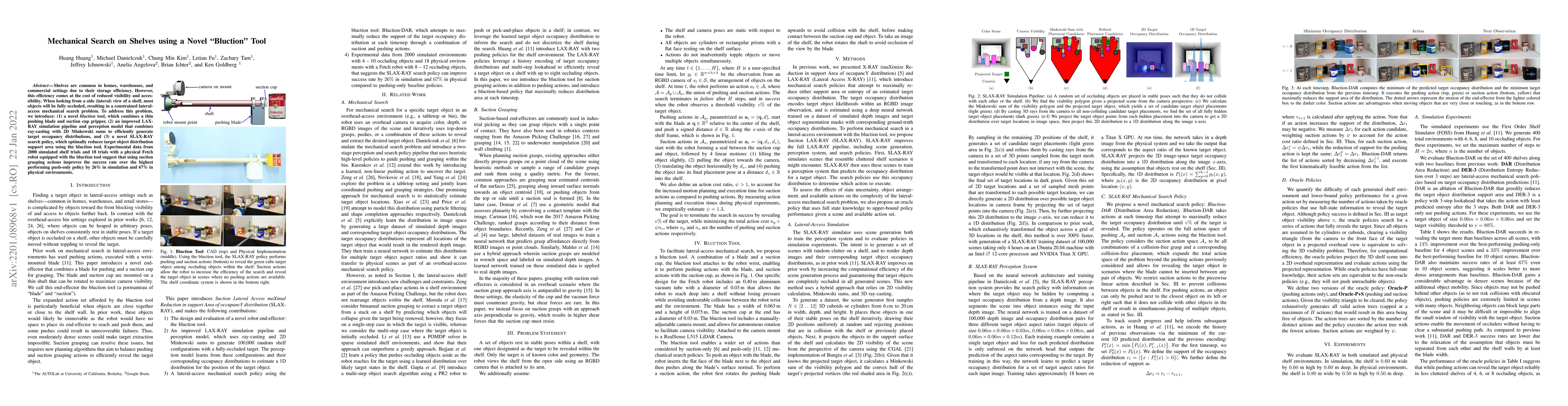 Thumbnail for Mechanical Search on Shelves using a Novel "Bluction" Tool