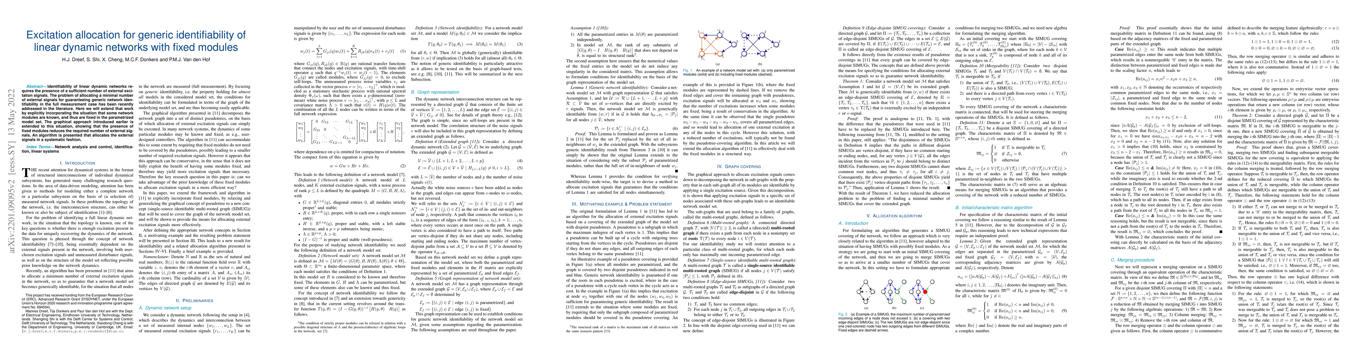 Thumbnail for Excitation allocation for generic identifiability of linear dynamic
  networks with fixed modules