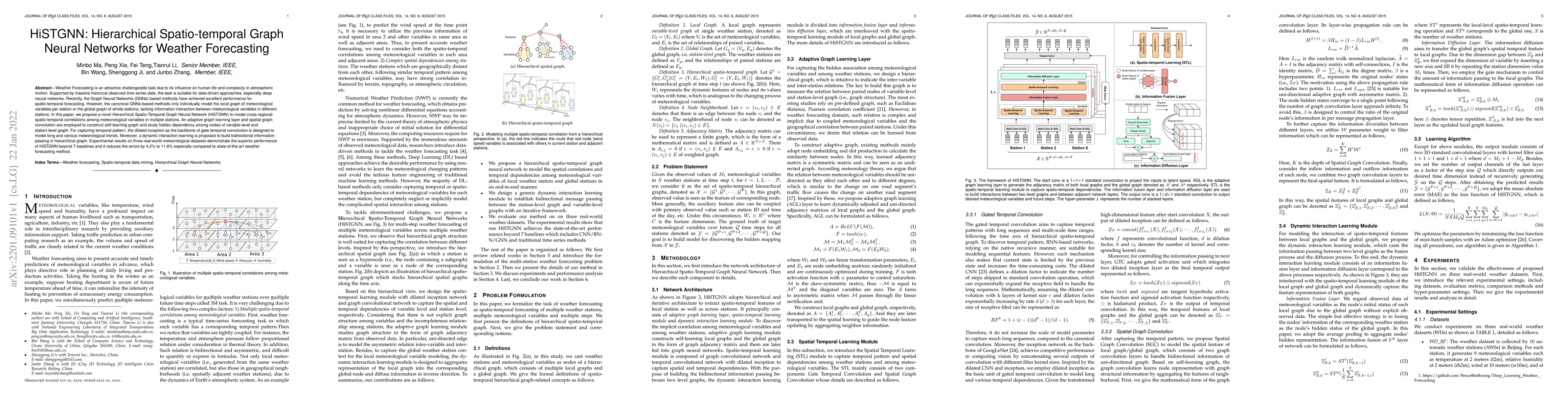 Thumbnail for HiSTGNN: Hierarchical Spatio-temporal Graph Neural Networks for Weather
  Forecasting