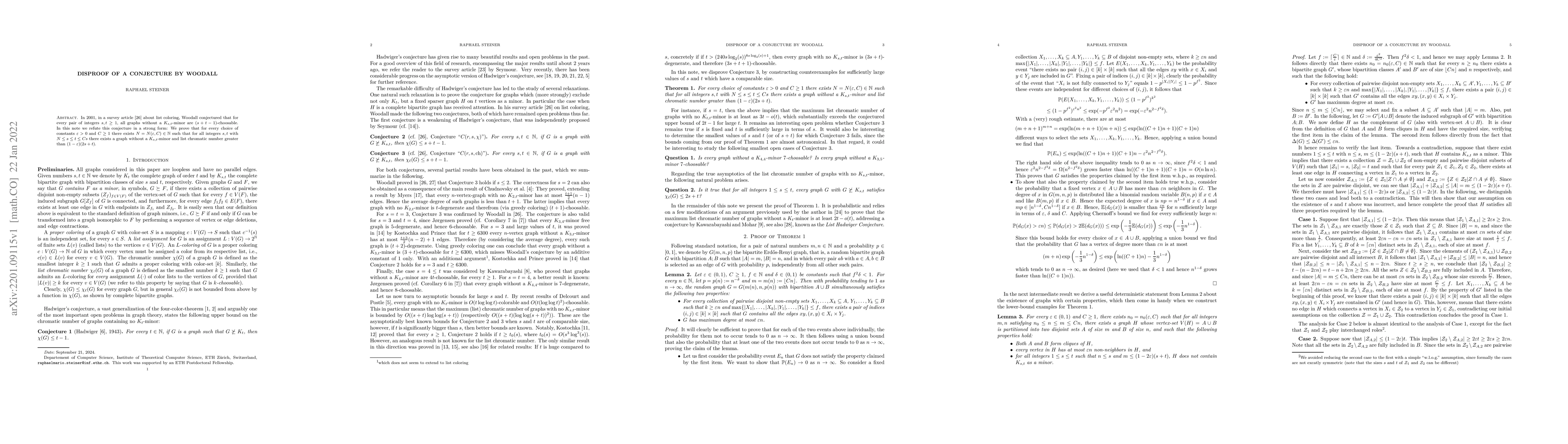 Thumbnail for Disproof of a Conjecture by Woodall