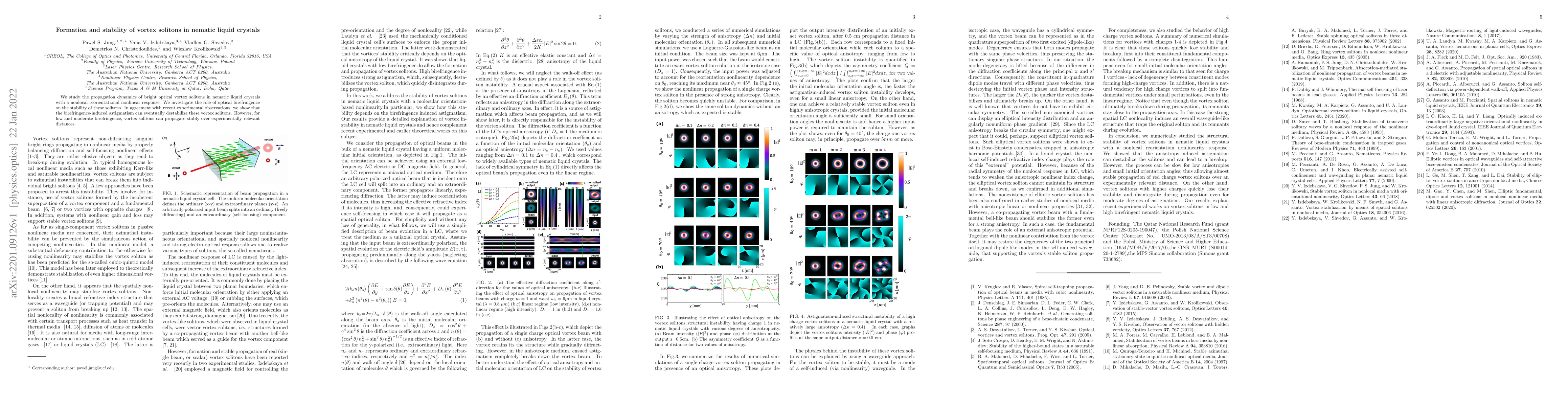 Thumbnail for Formation and stability of vortex solitons in nematic liquid crystals