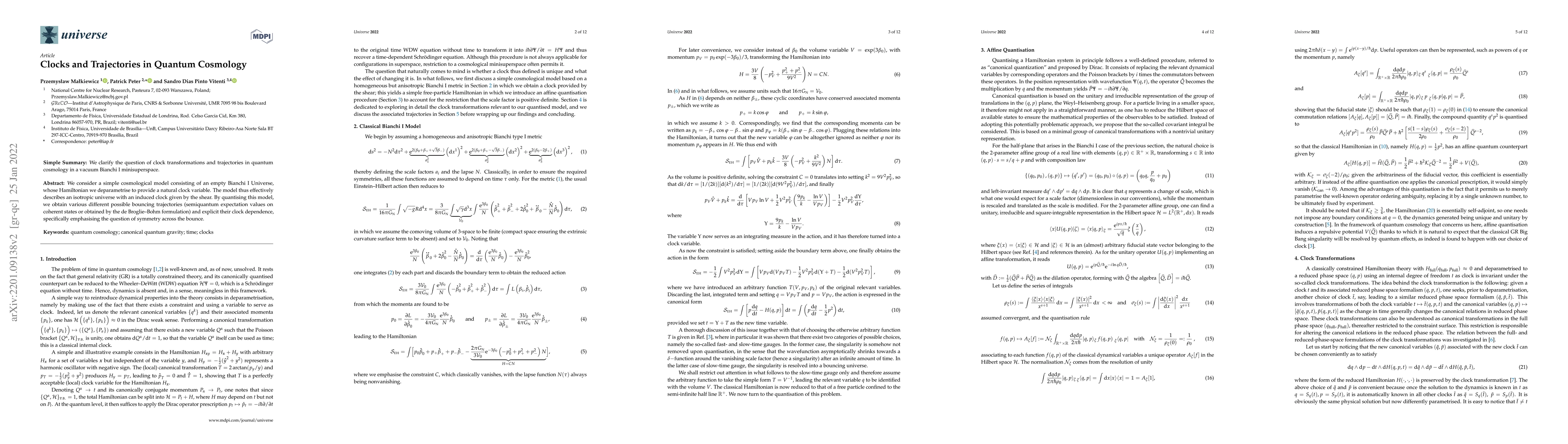 Thumbnail for Clocks and trajectories in quantum cosmology
