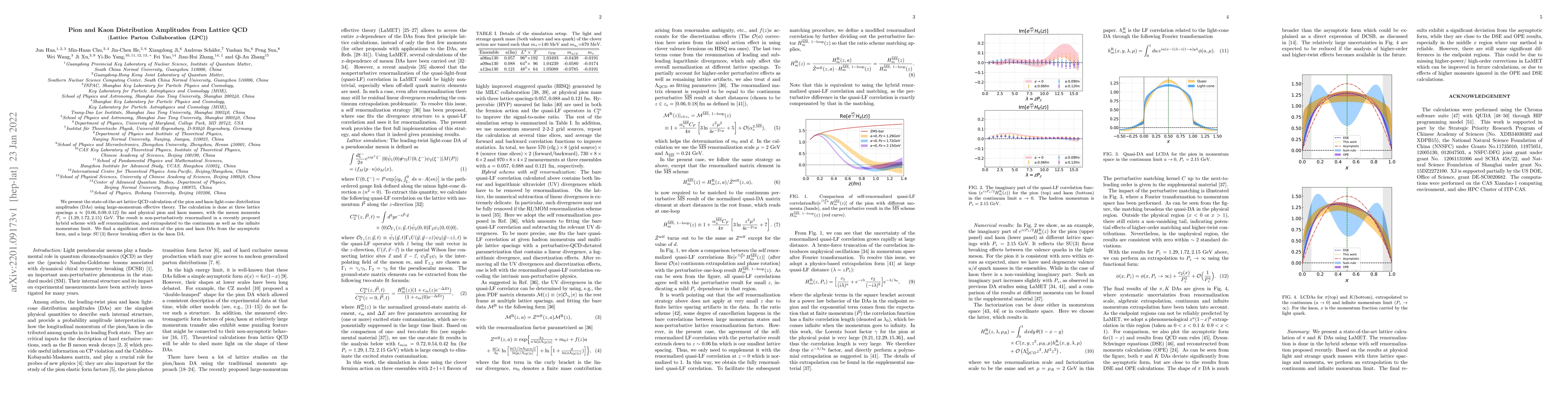 Thumbnail for Pion and Kaon Distribution Amplitudes from Lattice QCD