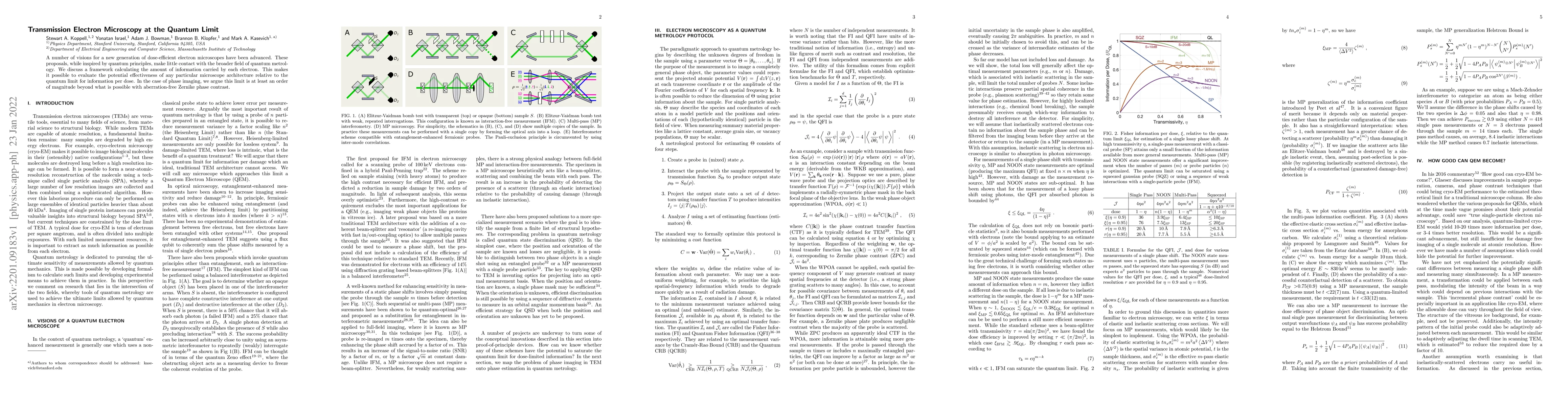 Thumbnail for Transmission Electron Microscopy at the Quantum Limit