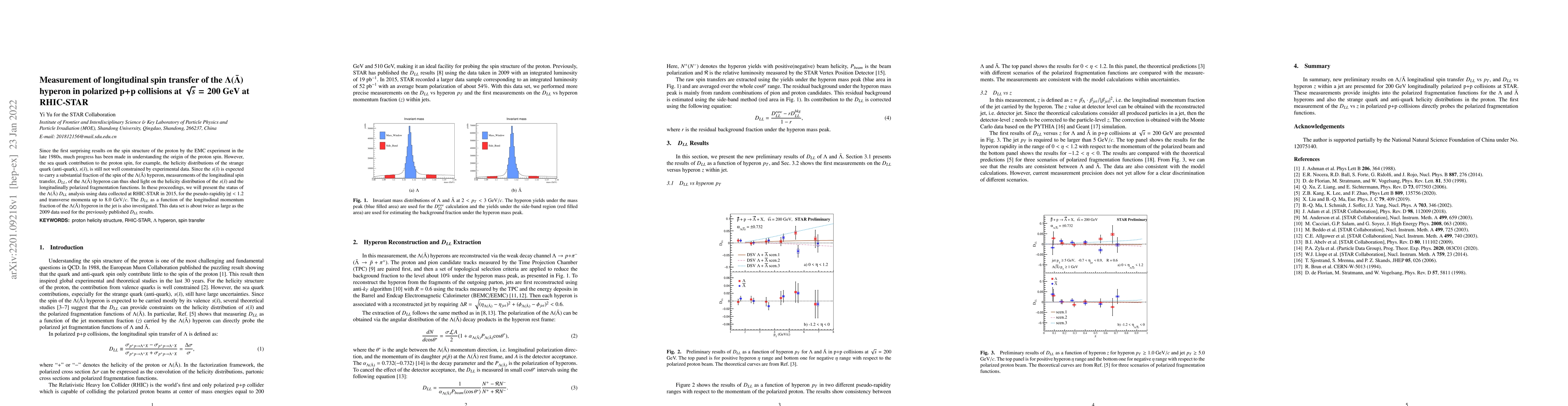 Thumbnail for Measurement of longitudinal spin transfer of the $\Lambda(\bar\Lambda)$
  hyperon in polarized p+p collisions at $\sqrt{s}=200$ GeV at RHIC-STAR