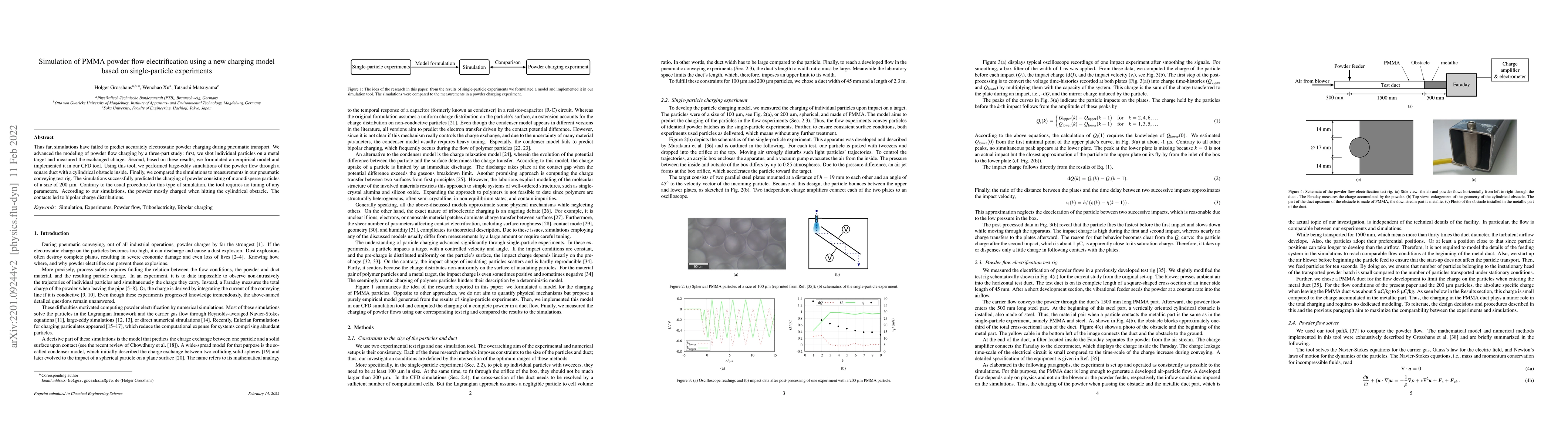 Thumbnail for Simulation of PMMA powder flow electrification using a new charging
  model based on single-particle experiments