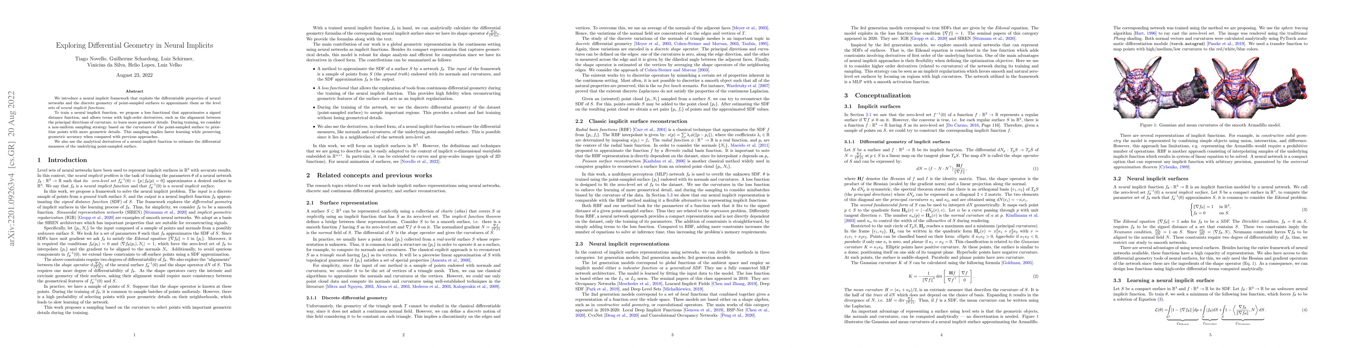 Thumbnail for Exploring Differential Geometry in Neural Implicits