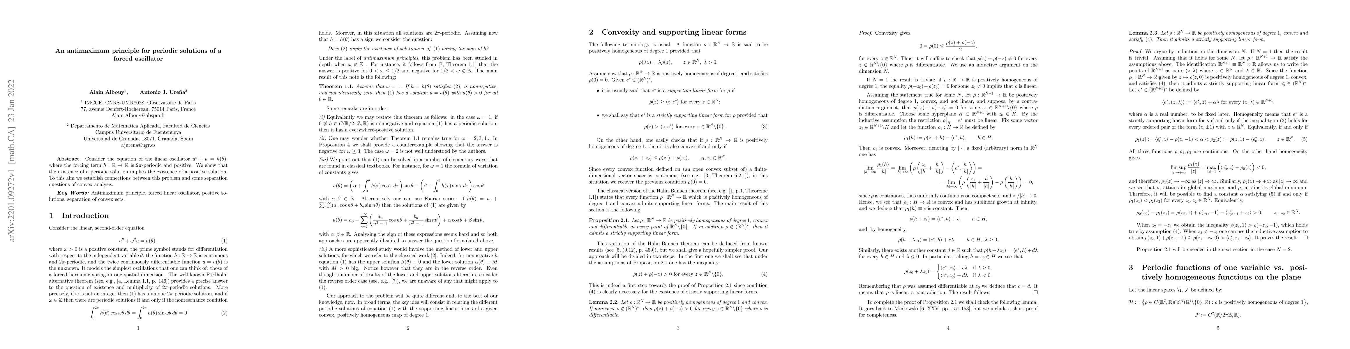 Thumbnail for An antimaximum principle for periodic solutions of a forced oscillator