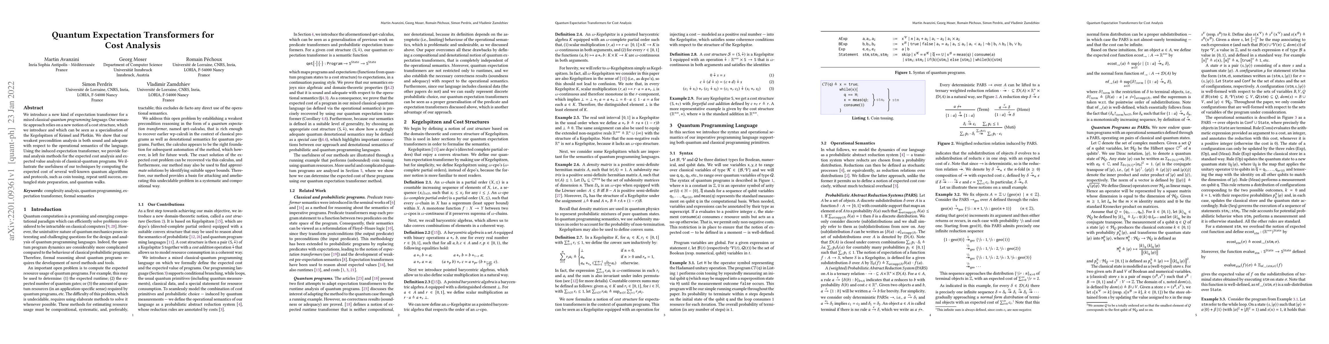 Thumbnail for Quantum Expectation Transformers for Cost Analysis