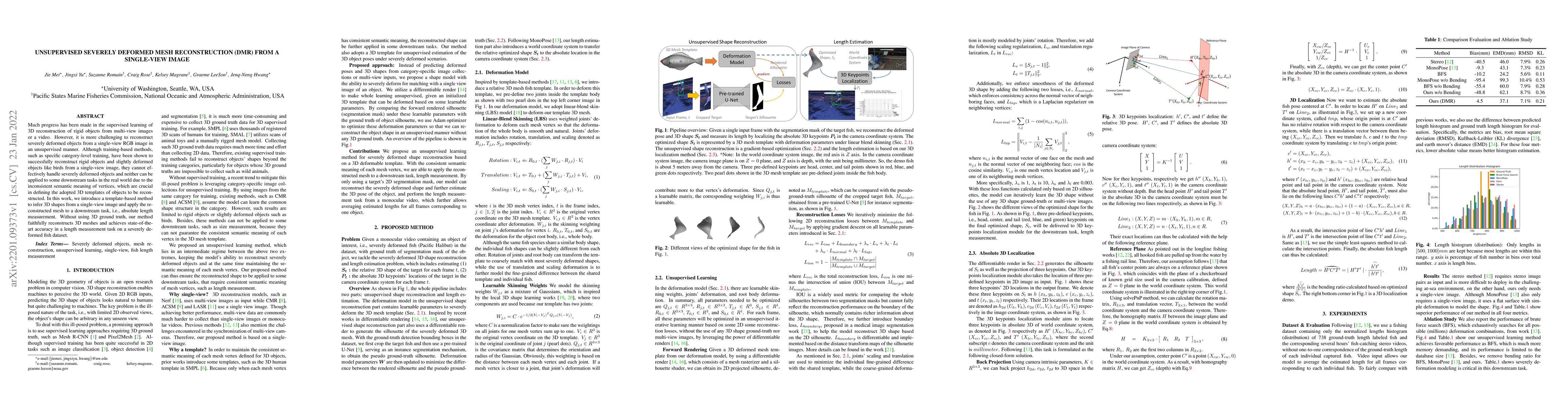 Thumbnail for Unsupervised Severely Deformed Mesh Reconstruction (DMR) from a
  Single-View Image