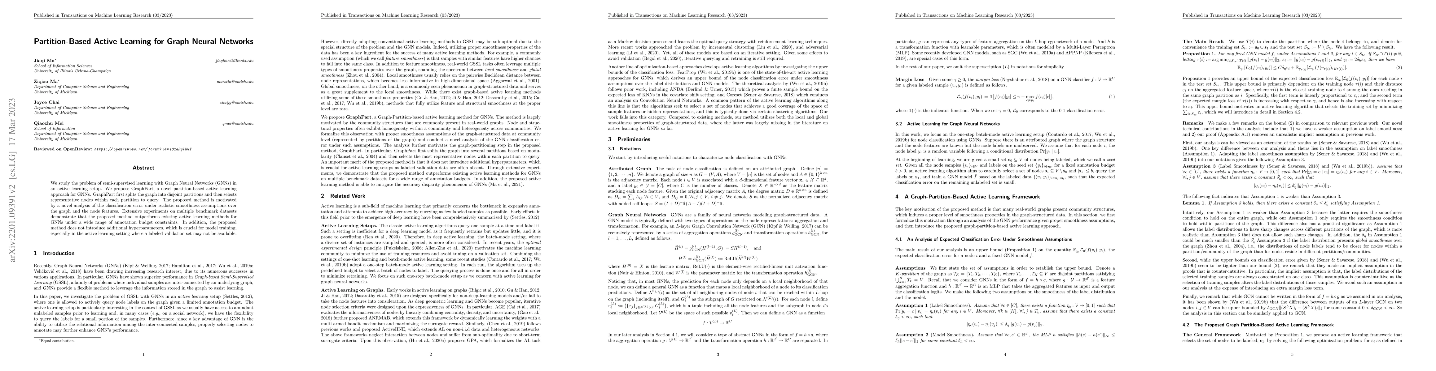Thumbnail for Partition-Based Active Learning for Graph Neural Networks