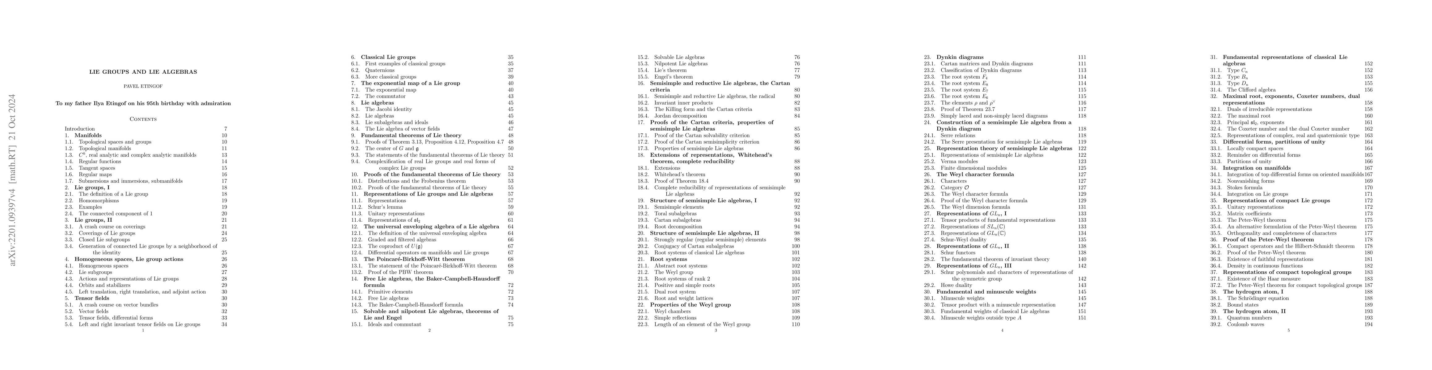 Thumbnail for Lie groups and Lie algebras