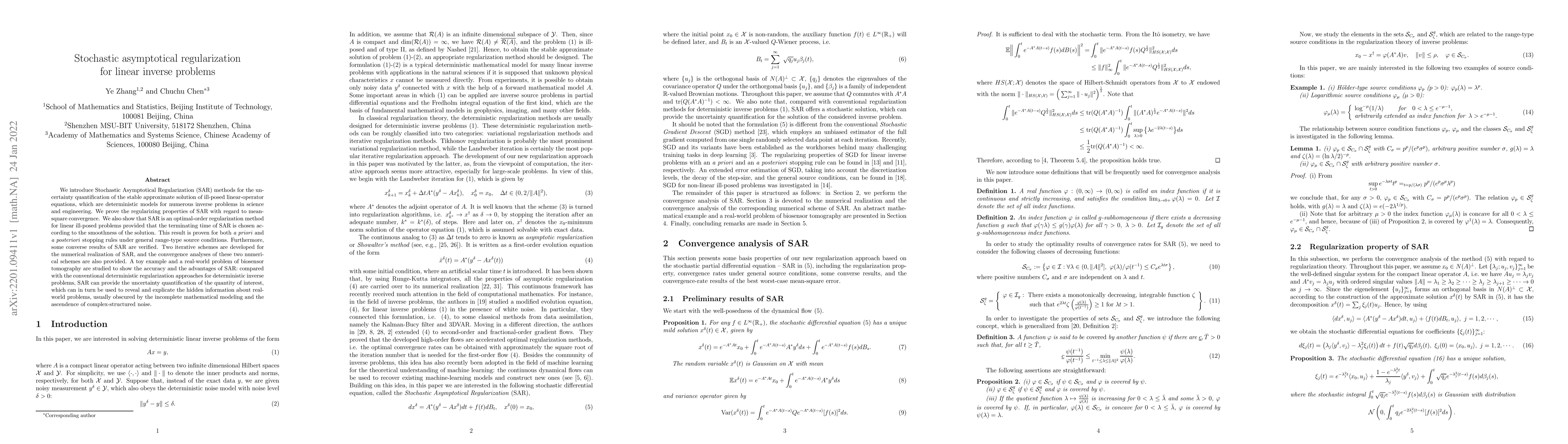 Thumbnail for Stochastic asymptotical regularization for linear inverse problems