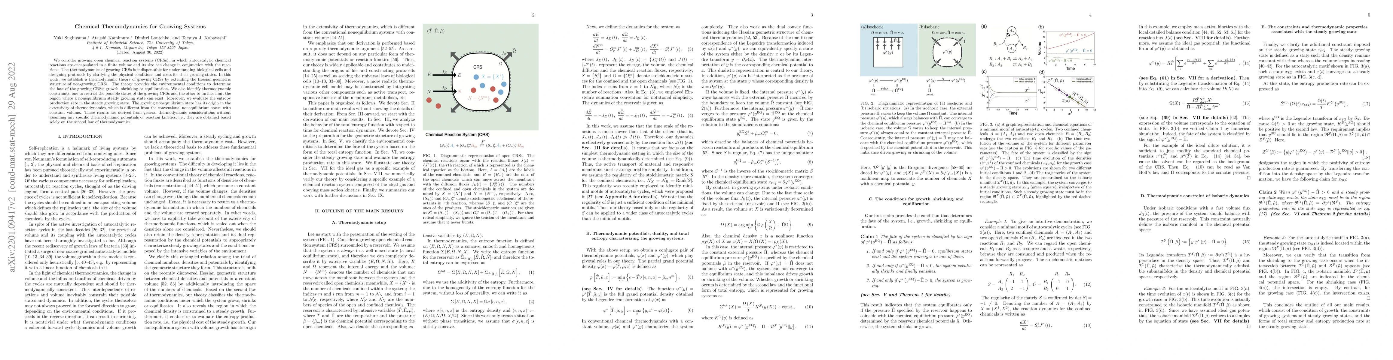 Thumbnail for Chemical Thermodynamics for Growing Systems