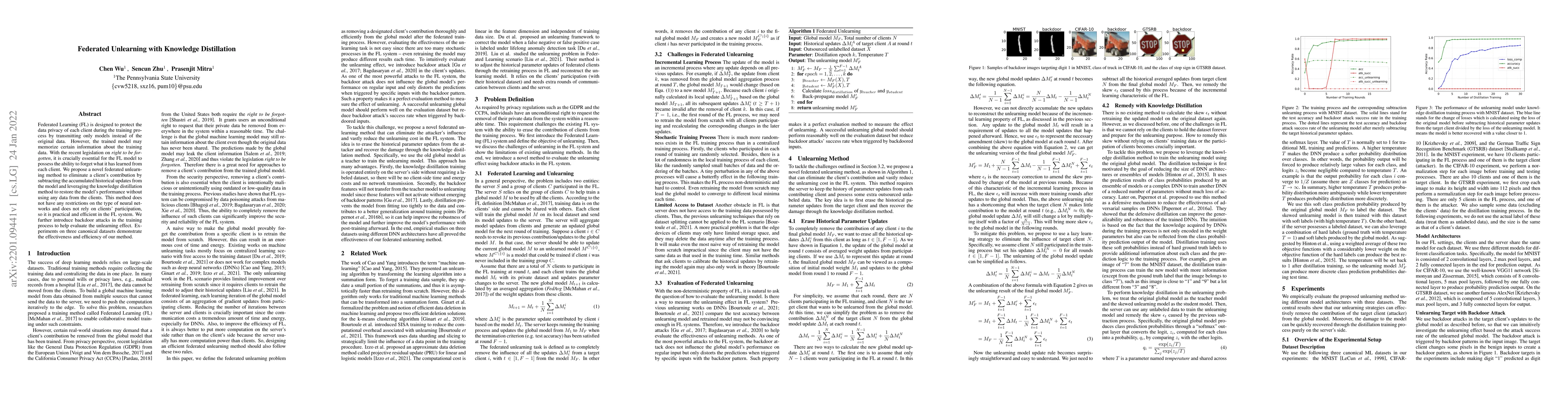 Thumbnail for Federated Unlearning with Knowledge Distillation
