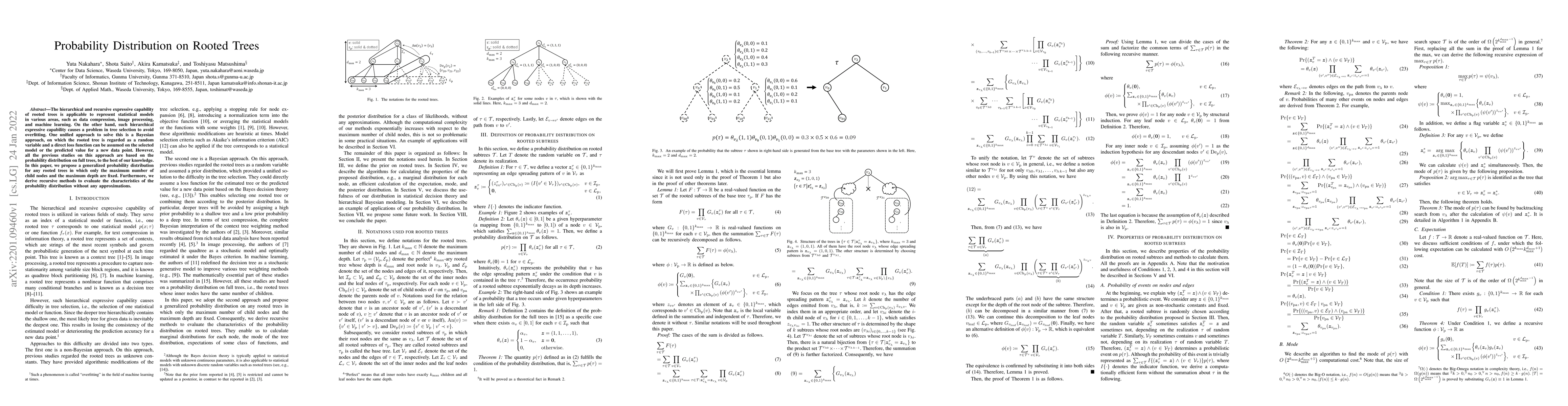 Thumbnail for Probability Distribution on Rooted Trees