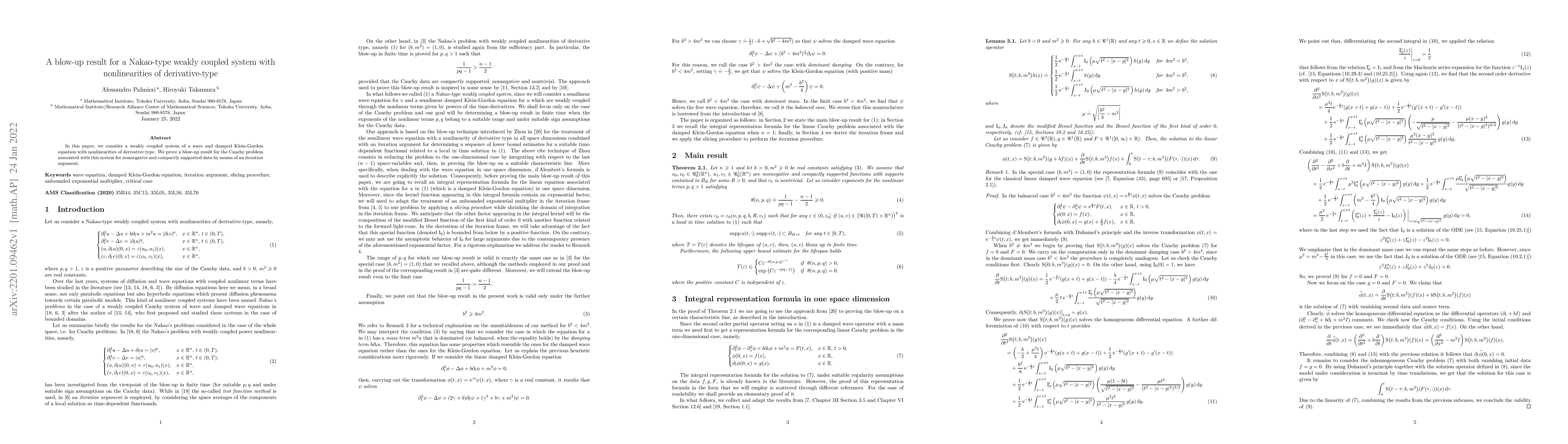 Thumbnail for A blow-up result for a Nakao-type weakly coupled system with
  nonlinearities of derivative-type