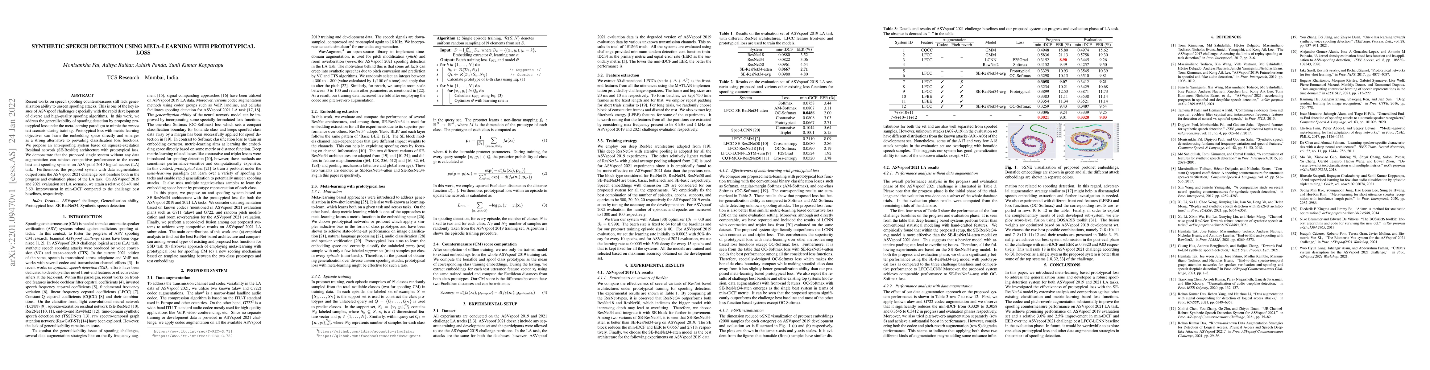 Thumbnail for Synthetic speech detection using meta-learning with prototypical loss