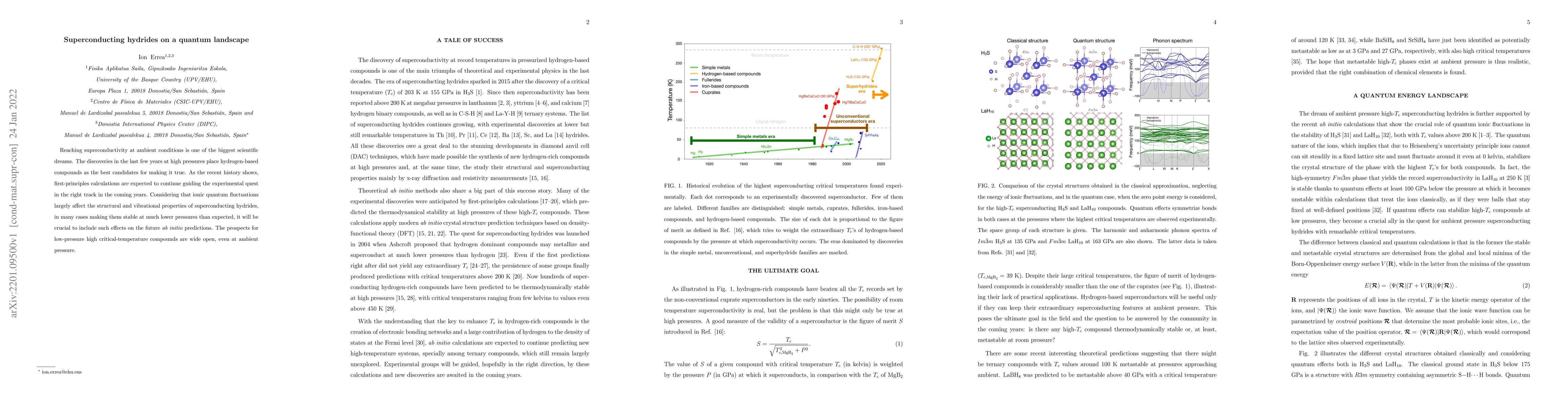 Thumbnail for Superconducting hydrides on a quantum landscape