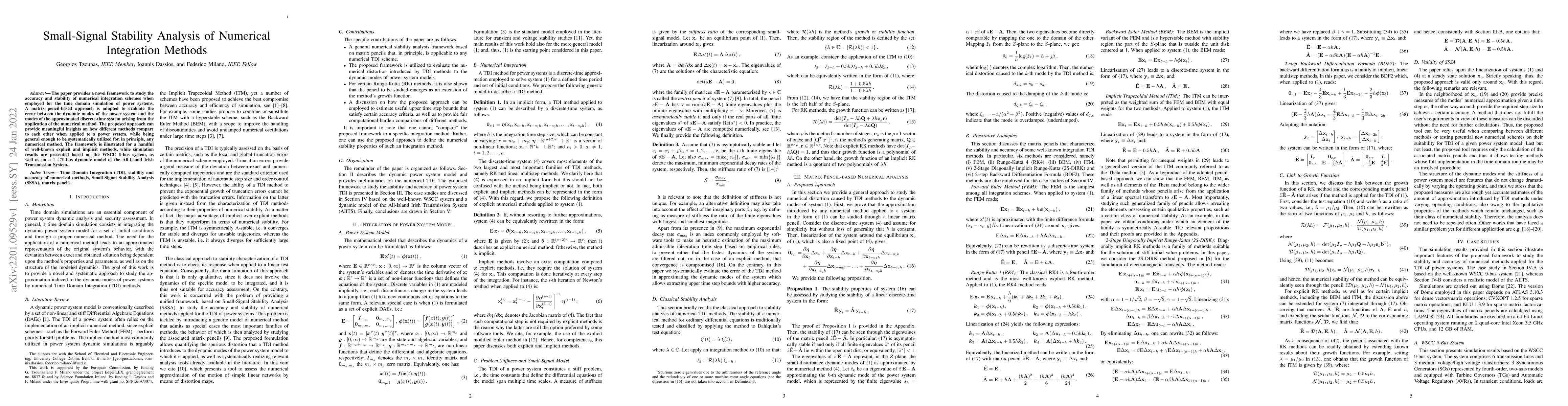 Thumbnail for Small-Signal Stability Analysis of Numerical Integration Methods