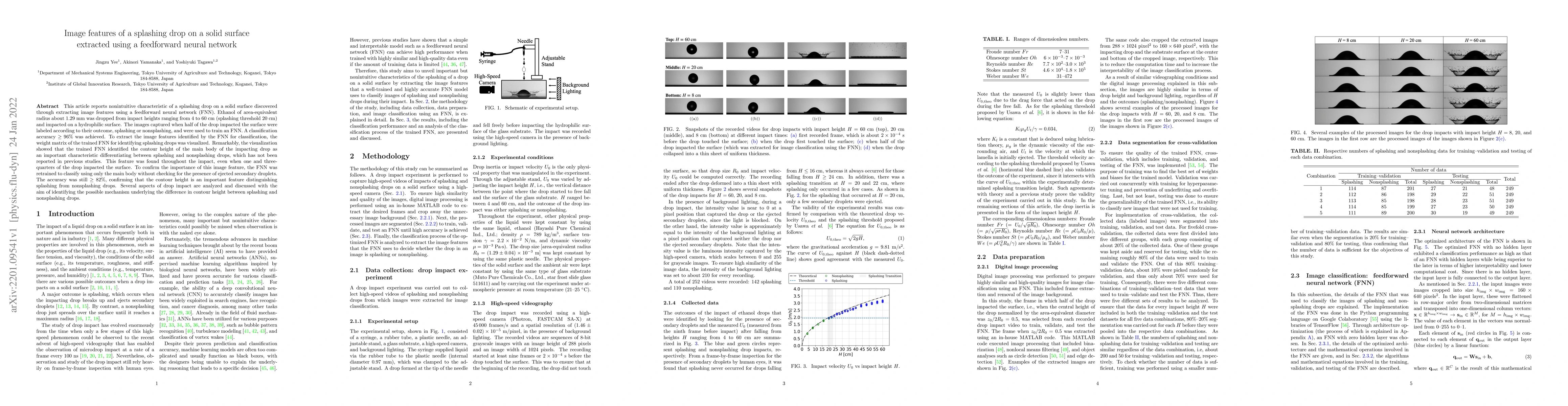 Thumbnail for Image features of a splashing drop on a solid surface extracted using a
  feedforward neural network