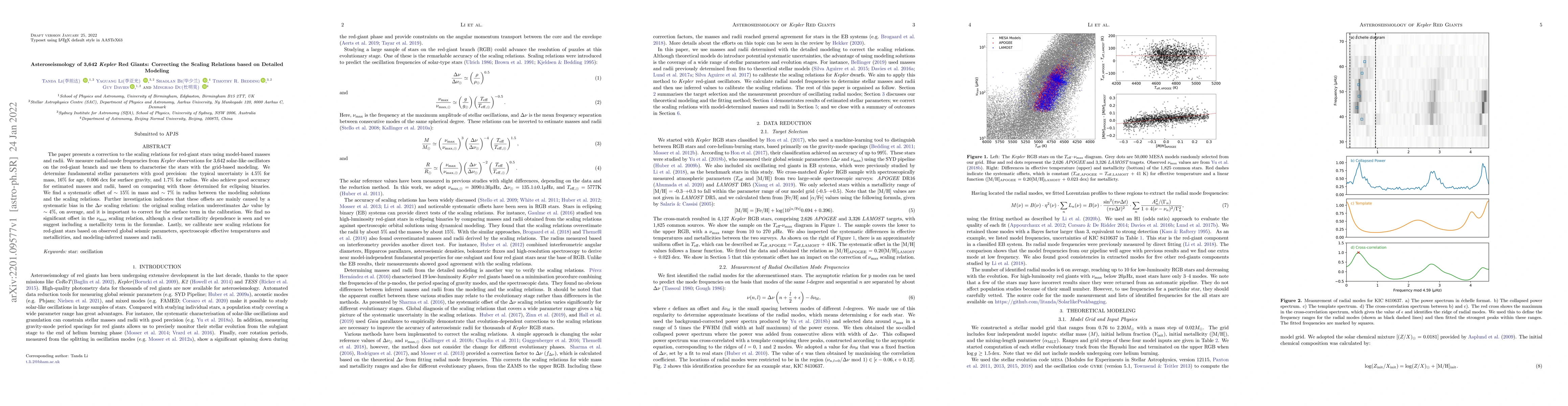 Thumbnail for Asteroseismology of 3,642 Kepler Red Giants: Correcting the Scaling
  Relations based on Detailed Modeling
