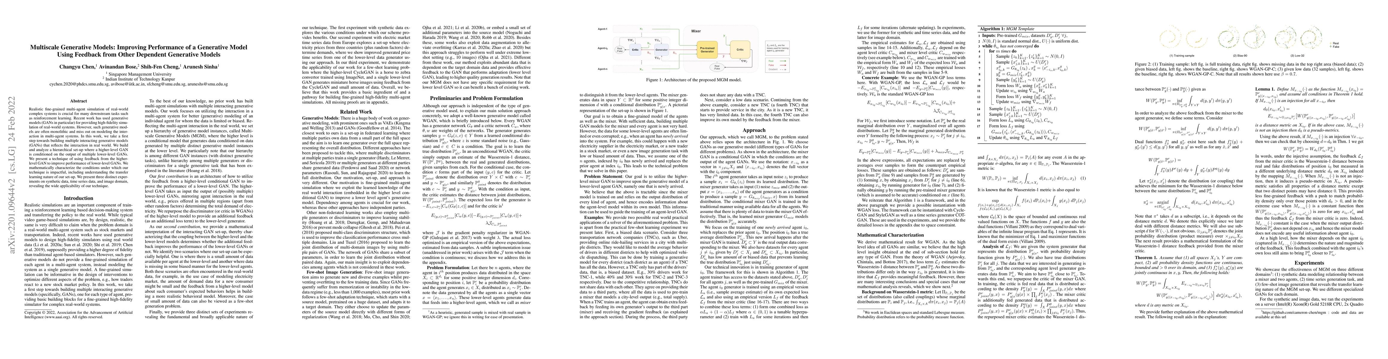 Thumbnail for Multiscale Generative Models: Improving Performance of a Generative
  Model Using Feedback from Other Dependent Generative Models