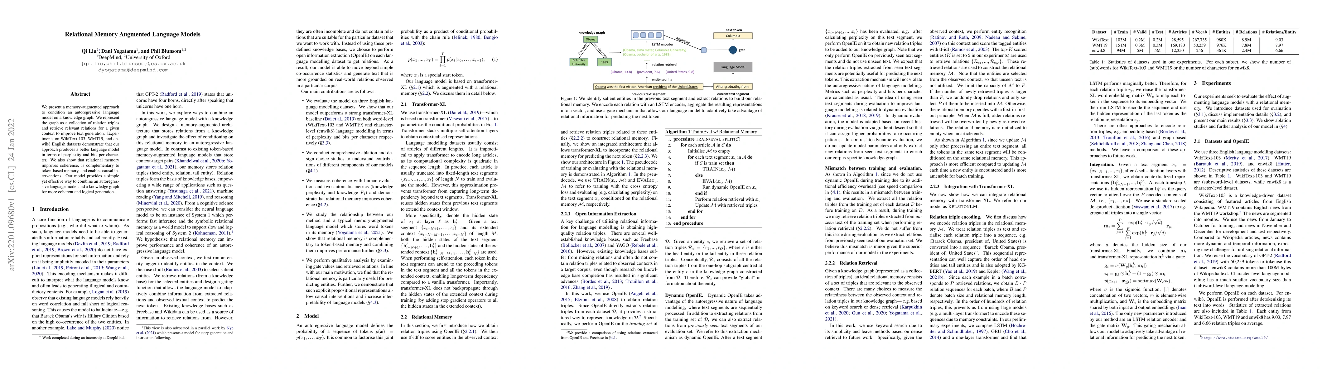 Thumbnail for Relational Memory Augmented Language Models