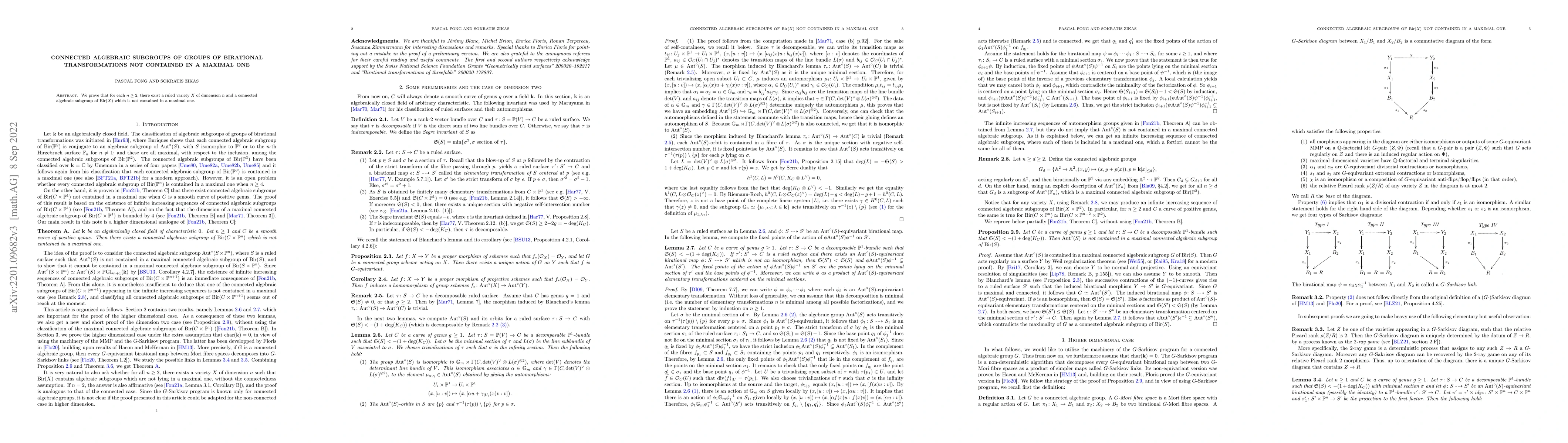 Thumbnail for Connected algebraic subgroups not lying in a maximal one