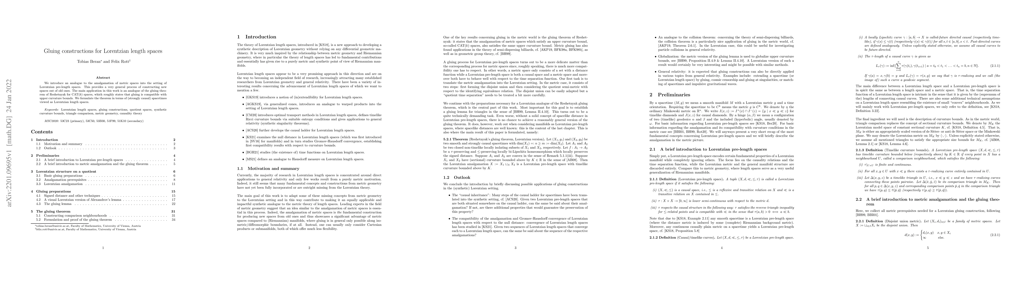 Thumbnail for Gluing constructions for Lorentzian length spaces