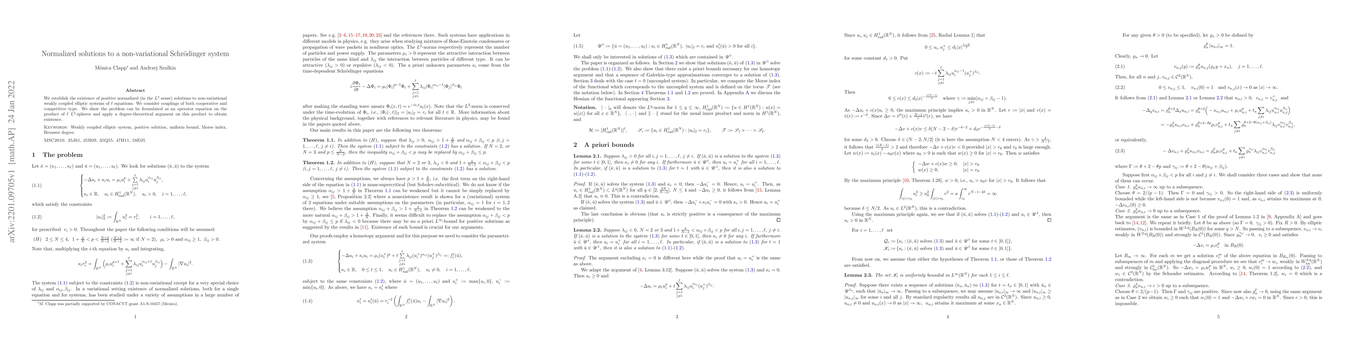 Thumbnail for Normalized solutions to a non-variational Schr\"odinger system